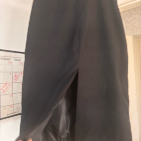Black midi skirt open both sides - Picture 4 of 4